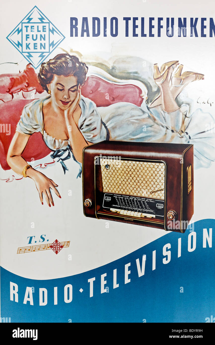 promotional poster for radio telefunken